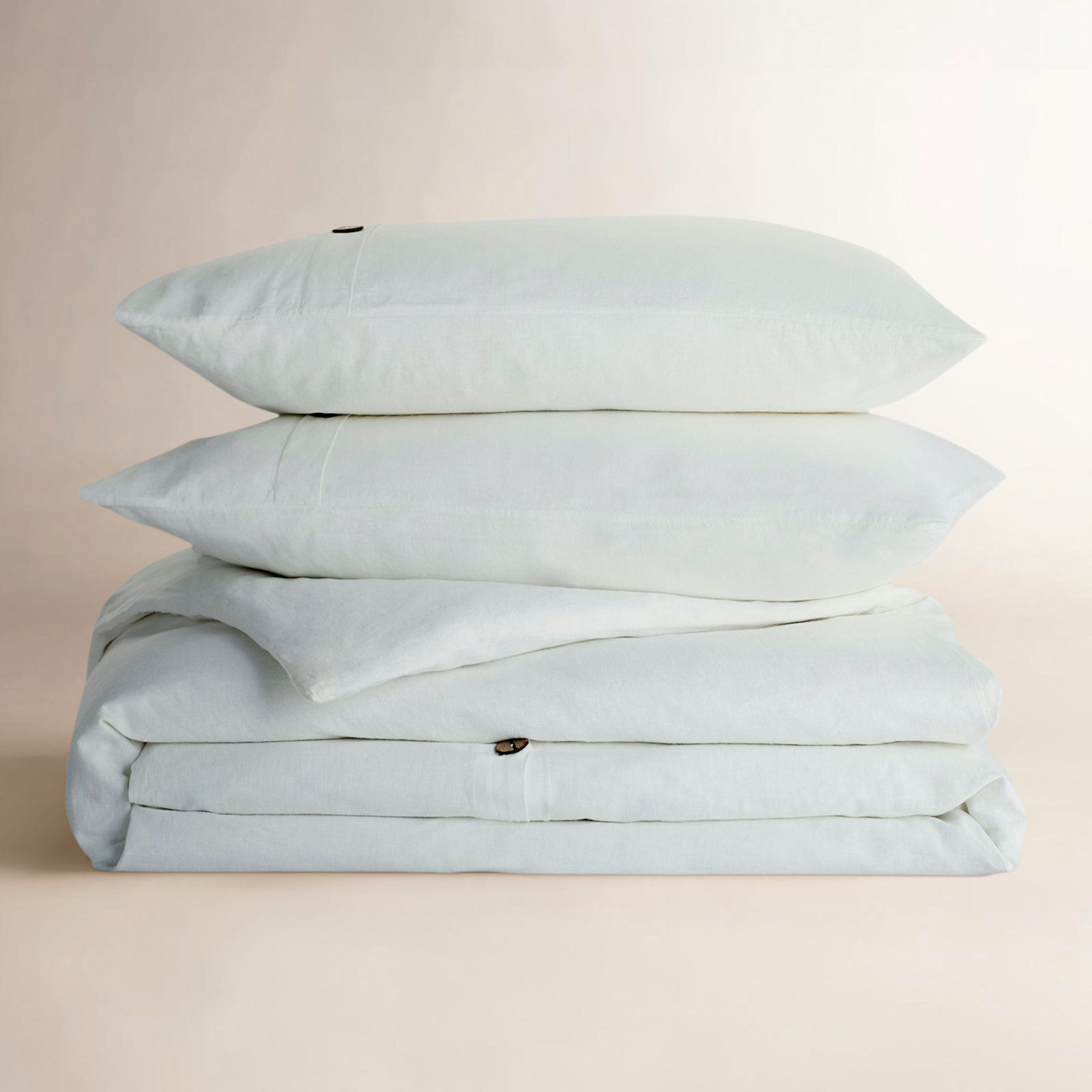 Cotton Duvet Cover Set, White, California King Duvet Cover + 2 Shams