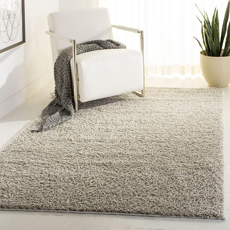 Bertjan Shag Performance Solid Color Rug, Runner 2'3" x 8'