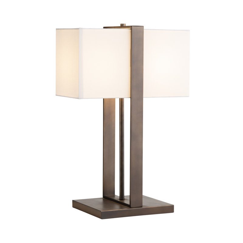 28"H Metal Table Lamp With Shade