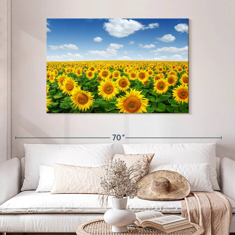 Horizon champ de tournesols Alvord, H 32 po x l 48 po