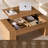 Lift Top Coffee Table with Hidden Storage, Wooden Rectangle Center Table for Home Living Room Office, Oak