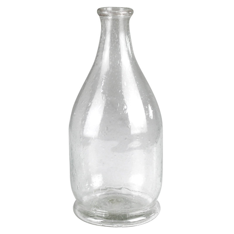 Peppered Glass Bottles, Set Of 2 Sm: 3X3x6, Lrg: 3X3x7
