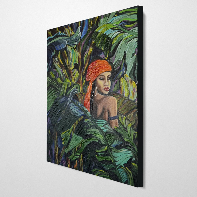 Elena - Wrapped Canvas Painting, 50cm H x 50cm W x 3cm D