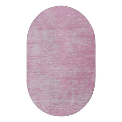 Tapis rose tressé rustique