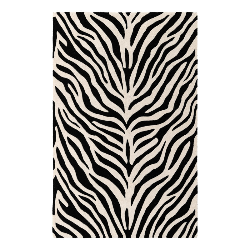 Zebra Kimber Rug, Rectangle 5'1" x 8'