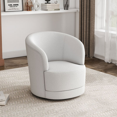 Anazia Upholstered Swivel Armchair