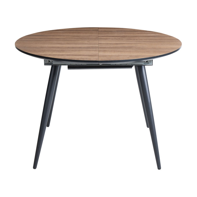 SENIAC Extendable Oval Metal Base Dining Table