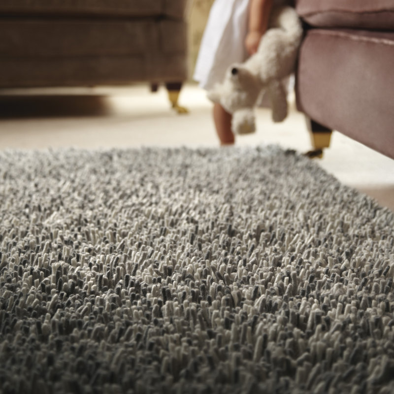Jacinta Solid Colour Wool Hand Woven Area Rug, Rectangle 80 x 150cm