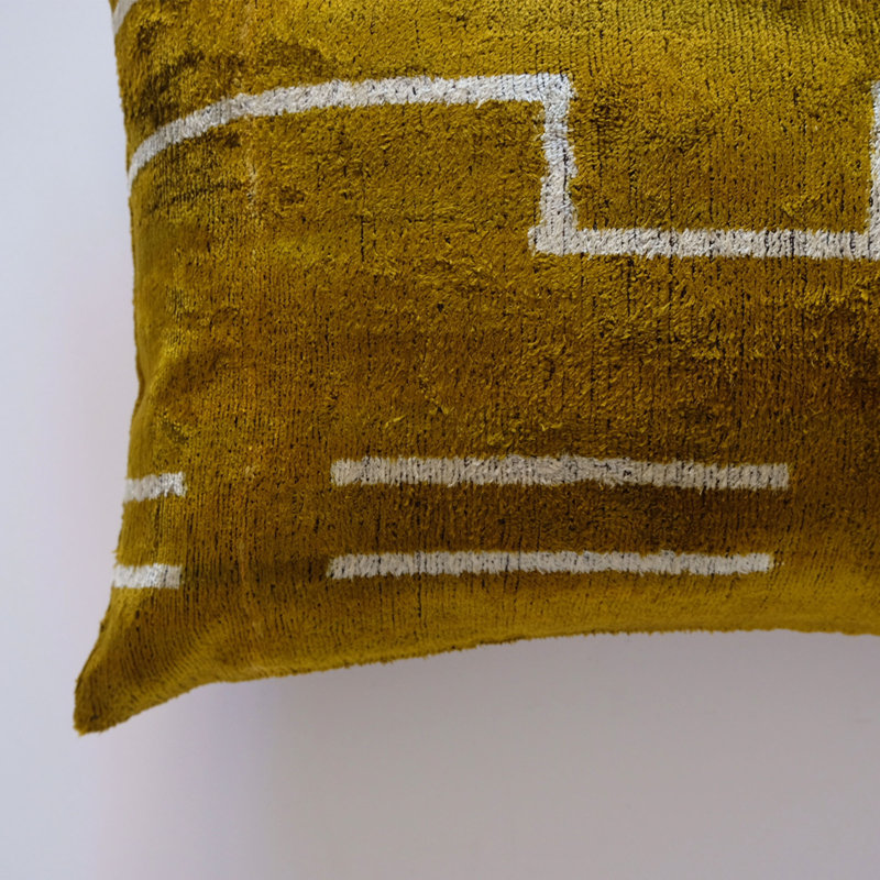 Frye Silk Lumbar Pillow Cover & Insert, Geometric 7