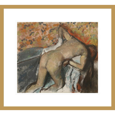 «After the Bath Woman Drying Herself» (Après le bain femme s'essuyant) par Edgar Degas