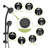 8-function hand shower, adjustable slide bar-117481118
