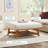 Modern Farmhouse Easy Assembly Upholstered Large Ottoman with Wood Legs-1398062503