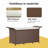 vidaXL Patio Storage Bench with Cushion, Outdoor Ottoman Bench-1388523951