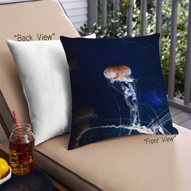 Coussin décoratif animaux, méduse 52, Synthétique