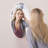 Frameless Beveled Wall Mounted Bathroom Mirror, HD Makeup Mirror,Round Mirror