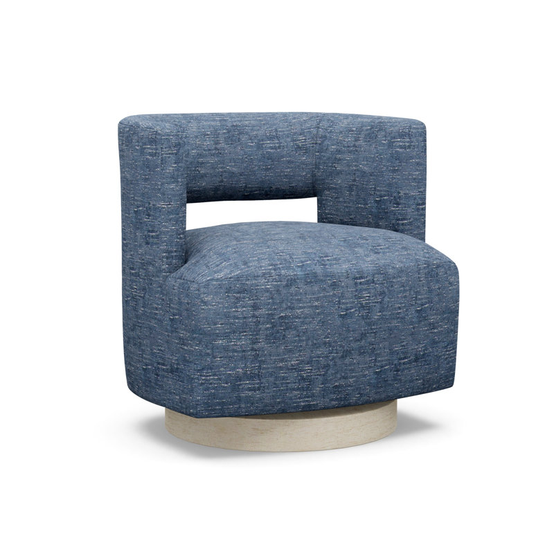 Crystle Swivel Barrel Chair, 9637-51, Sandstone