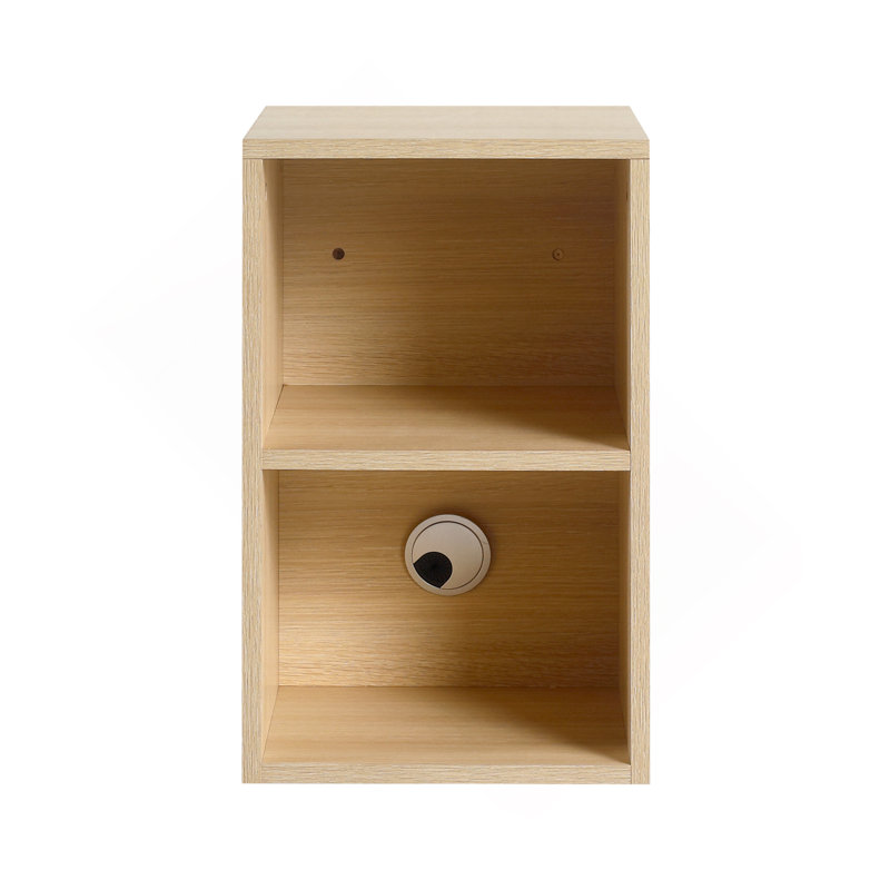 Petites tablettes de rangement murales 12 po, rangement pour salle de bain, contreplaqué, Chêne blanc Américain