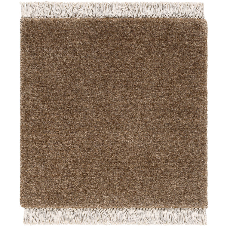 Clio Hand Loomed Wool Brown Rug