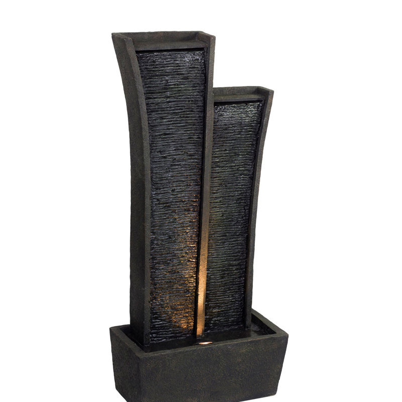 41.5" Tall Polyresin Indoor / Outdoor Fountain With LED Light