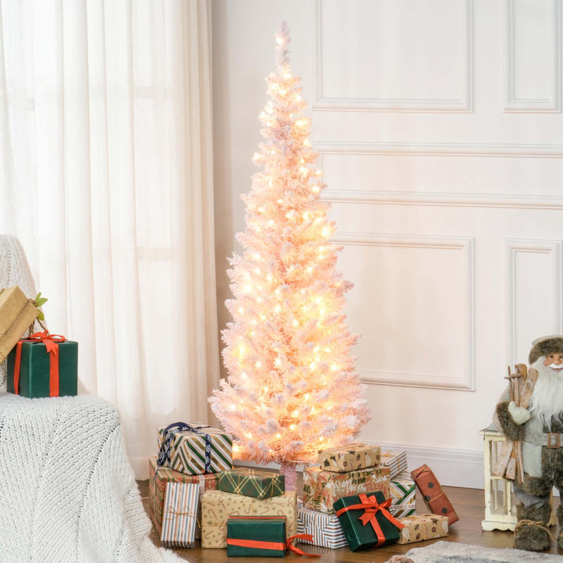 Arbre de Noël artificiel haut 5 pi avec 160 lumières DEL blanc chaud et 294 pointes