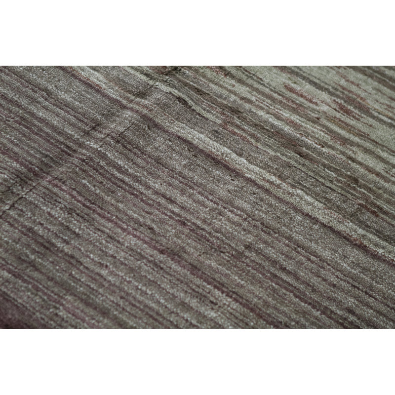 Tapis brun et rouille de haute qualité noué à la main