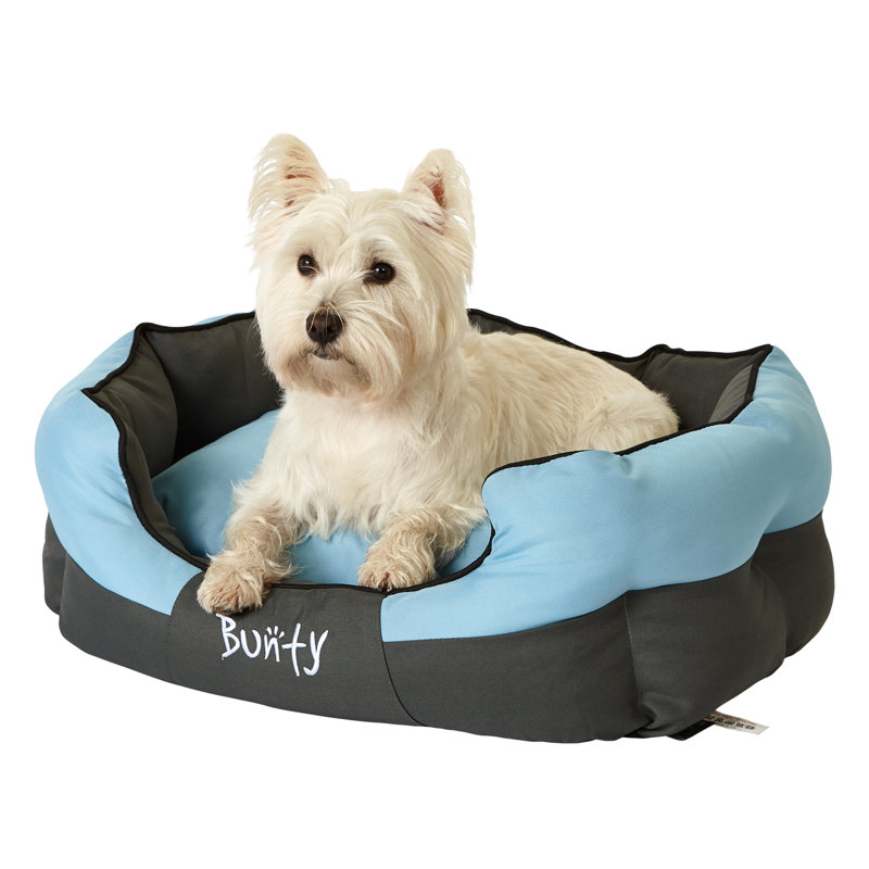 Levesque Polyester Pet Bed, Blue, 25cm H x 60cm W x 50cm D