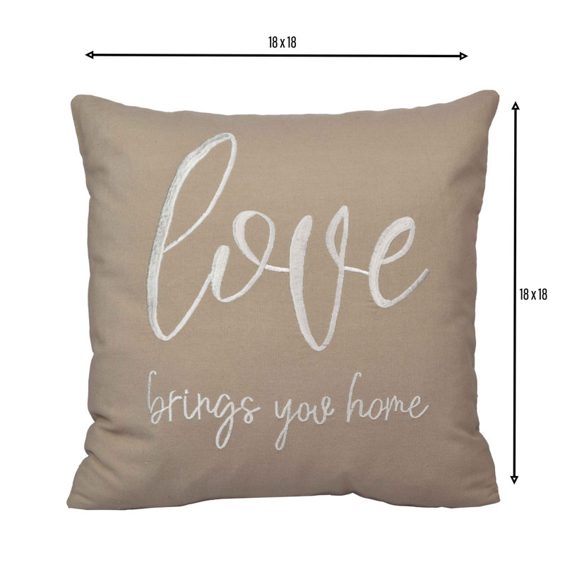 Housse de coussin 100% coton, Beige / Ivoire