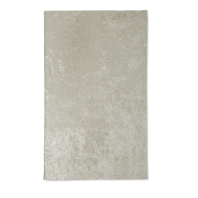 Crushed Velvet Table Cloth, 137cm W x 229cm L, Natural