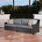 Fionnula 96" W Aluminum Patio Sofa with Sunbrella Cushions-929289011