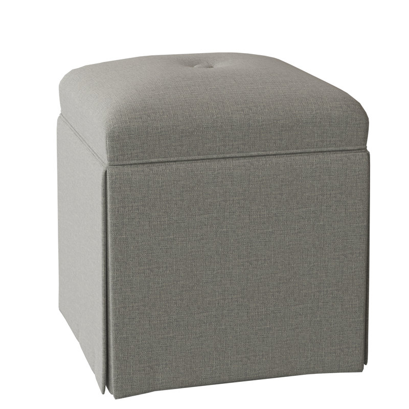 Linden Upholstered Ottoman, Hazelnut, Pewter (9953 65)