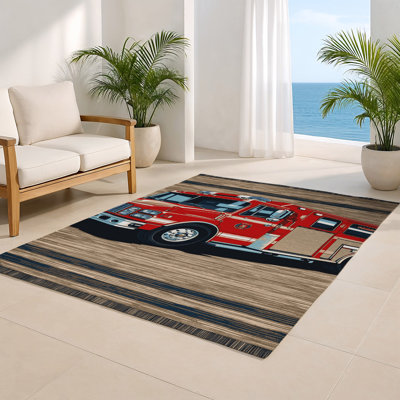 Tapis intérieur et extérieur gris Transport