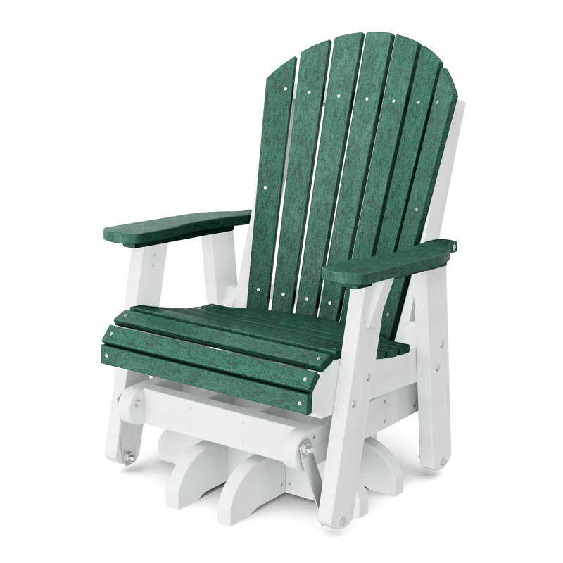 Fauteuil oscillant pivotant simple Heritage, VERT GAZON / BLANC
