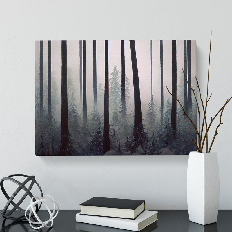 Innovative Winter Forest - Wrapped Canvas, 50cm H x 76cm W