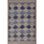 Striped Area Rug in Gray/Blue