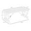 Banc de véranda extérieur pour jardin en cour arrière, banc de jardin en bois pour 2 personnes, mobilier de patio de style rustique