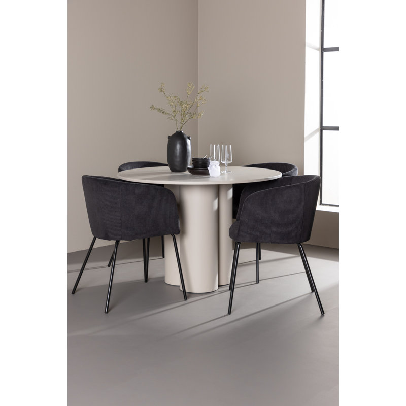 Sylvan 4 - Person Dining Set, Beige