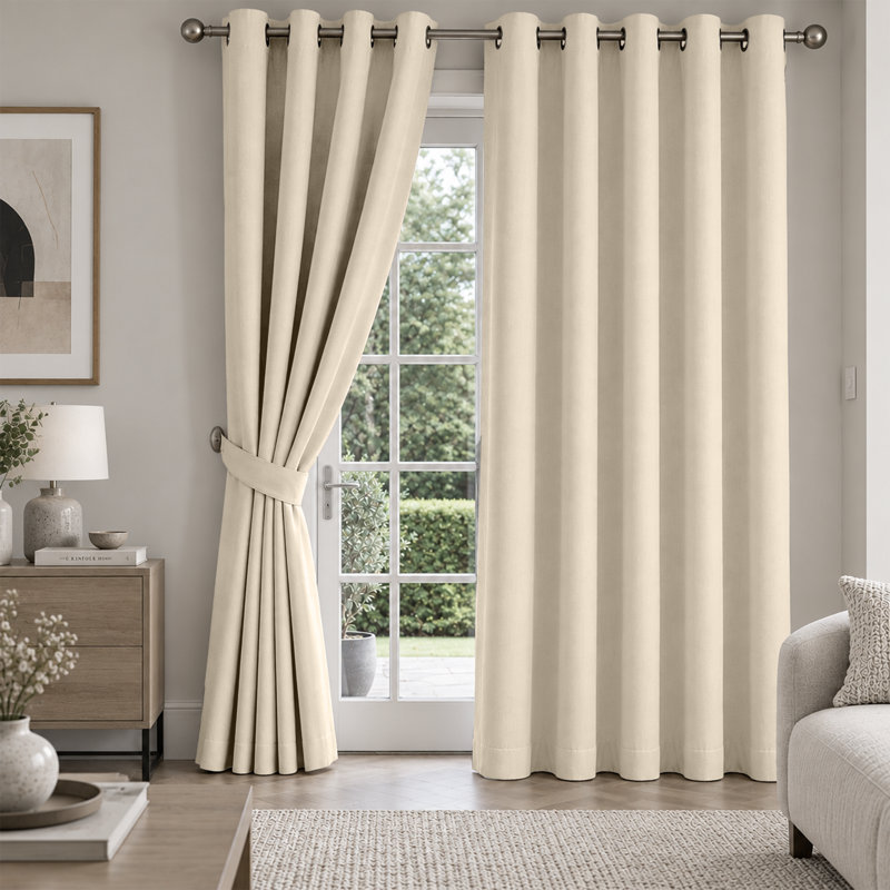 Imperial Homeware London Blackout, Cream, 229 × 183 cm