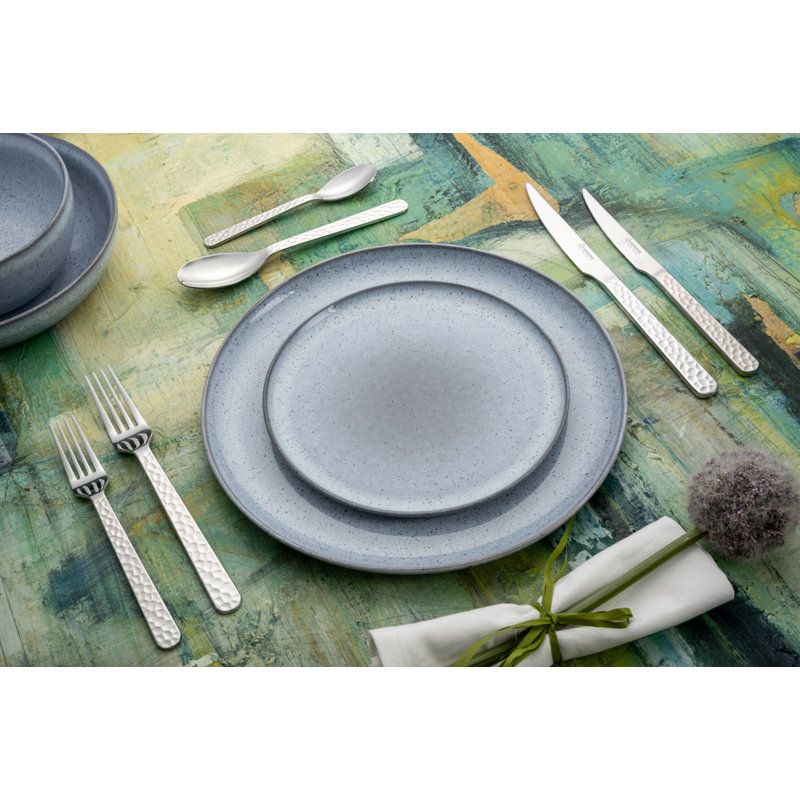 Grunwerg Barlow 24 Piece Cutlery Set for 6 People, 18/10 Stainless Steel, 3.5mm Gauge