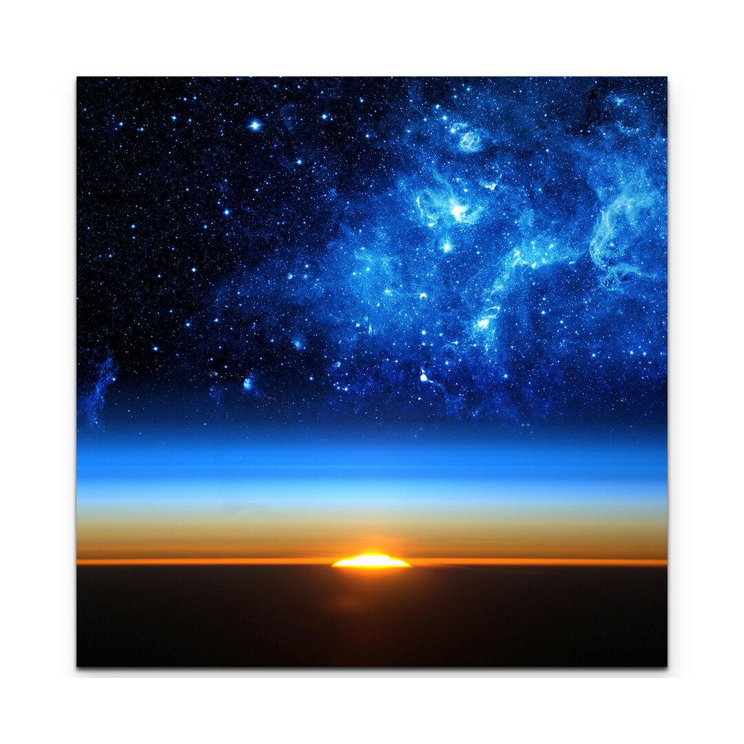 Leinwandbild Universum bei Sonnenaufgang