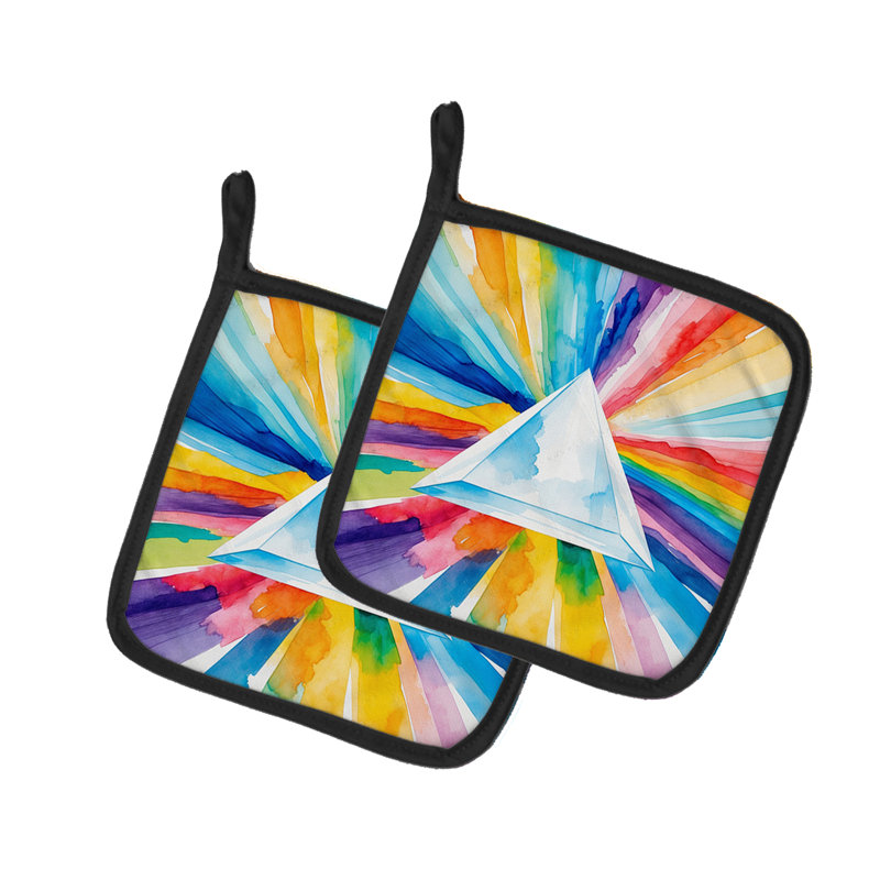 Paire de supports à casseroles Gay Pride Intersectional Prism