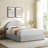 Resort Performance Velvet Arched Round Platform Bed-101181361-101181365
