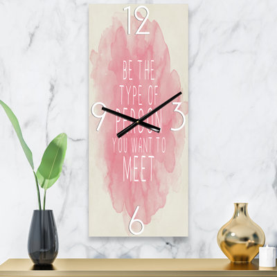 Be the Person You Want To Meet - Traditional Wall Clock