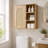 Bathroom Wall Cabinet Over Toilet Storage Medicine Cabinet Door & Shelves