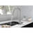 Kitchen Faucet With Pull Down - Brushed Nickel Look, Stainless Steel Build, 360 Rotating Nozzle For Convenient Water Access, Single Handle Temperature And Flow Regulation, Corrosion Coating Pull-Down-56660332