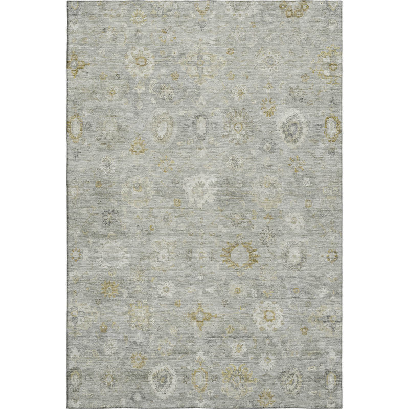 Premium Machine Washable Verlin AMF1770 Damask Rug, Rectangle 2'6" x 3'10"