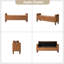 Banc de rangement en bois massif Dezaria-1415969452