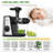 Bonsenkitchen 150 Watt 3 Speed Electric Slow Masticating & Cold Press Juicer
