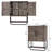 Wooden Wall Mounted Bathroom Cabinet with Adjustable Shelf and Towel Bar-753281143