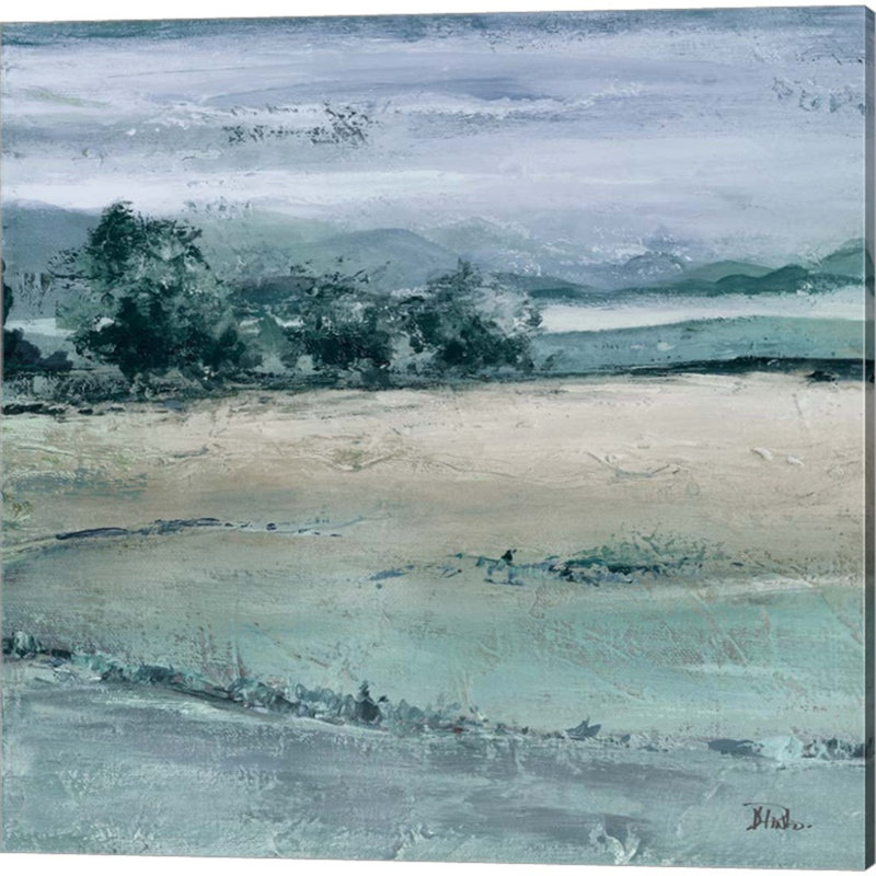 «The Blue Forest Square» par Patricia Pinto, art sur toile (ensemble de 2)
