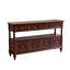 Console 55,12 po en bois de frêne brun foncé rétro-1297668784